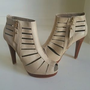 Stuart Weitzman Peep-toe Booties/Heels